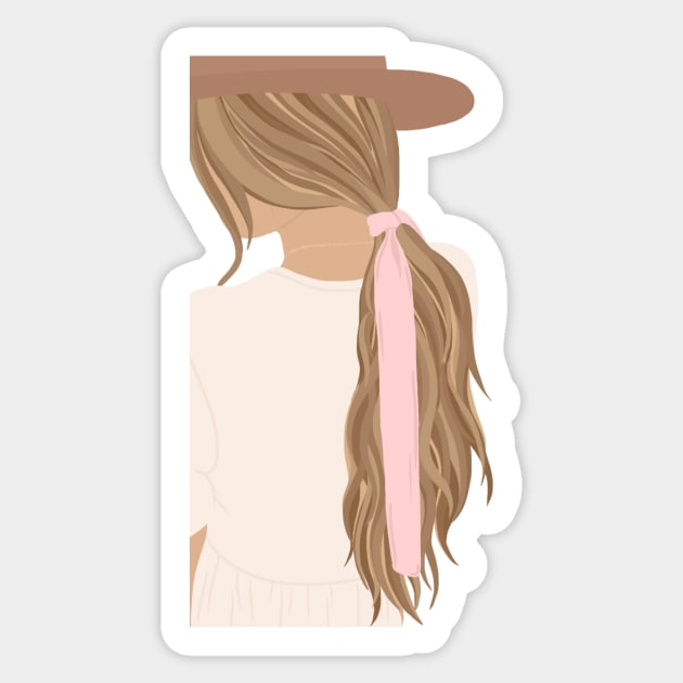 Ponytail! Sticker by haleynicole11